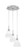 Toltec Lighting - 1818-BN-4761 - Three Light Pendalier - Array - Brushed Nickel