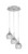 Toltec Lighting - 1818-BN-5110 - Three Light Pendalier - Array - Brushed Nickel