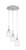 Toltec Lighting - 1818-BN-615 - Three Light Pendalier - Array - Brushed Nickel