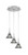 Toltec Lighting - 1818-BN-9105 - Three Light Pendalier - Array - Brushed Nickel