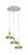 Toltec Lighting - 1818-BN-9405 - Three Light Pendalier - Array - Brushed Nickel