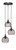 Toltec Lighting - 1818-BRZ-1802-AT14 - Three Light Cluster Pendalier - Plexus - Bronze