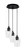 Toltec Lighting - 1818-MB-210 - Three Light Pendalier - Array - Brushed Nickel