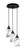 Toltec Lighting - 1818-MB-3009 - Three Light Pendalier - Array - Brushed Nickel