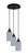 Toltec Lighting - 1818-MB-4062 - Three Light Pendalier - Array - Matte Black
