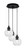Toltec Lighting - 1818-MB-4102 - Three Light Pendalier - Array - Matte Black