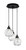 Toltec Lighting - 1818-MB-4109 - Three Light Pendalier - Array - Matte Black