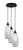 Toltec Lighting - 1818-MB-416 - Three Light Pendalier - Array - Brushed Nickel