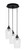 Toltec Lighting - 1818-MB-4250 - Three Light Pendalier - Array - Matte Black