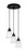 Toltec Lighting - 1818-MB-460 - Three Light Pendalier - Array - Brushed Nickel