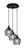 Toltec Lighting - 1818-MB-4602 - Three Light Pendalier - Array - Matte Black