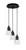 Toltec Lighting - 1818-MB-461 - Three Light Pendalier - Array - Brushed Nickel