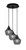 Toltec Lighting - 1818-MB-4622 - Three Light Pendalier - Array - Matte Black