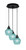 Toltec Lighting - 1818-MB-4625 - Three Light Pendalier - Array - Matte Black