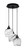 Toltec Lighting - 1818-MB-4819 - Three Light Pendalier - Array - Matte Black