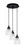 Toltec Lighting - 1818-MB-500 - Three Light Pendalier - Array - Brushed Nickel