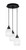 Toltec Lighting - 1818-MB-615 - Three Light Pendalier - Array - Brushed Nickel