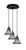 Toltec Lighting - 1818-MB-9105 - Three Light Pendalier - Array - Matte Black