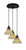 Toltec Lighting - 1818-MB-9415 - Three Light Pendalier - Array - Matte Black