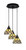 Toltec Lighting - 1818-MB-9435 - Three Light Pendalier - Array - Matte Black
