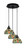 Toltec Lighting - 1818-MB-9905 - Three Light Pendalier - Array - Matte Black