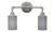 Toltec Lighting - 182-AS-4062 - Two Light Bath Bar - Vintage - Aged Silver