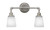 Toltec Lighting - 182-AS-460 - Two Light Bath Bar - Vintage - Aged Silver