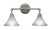 Toltec Lighting - 182-AS-751 - Two Light Bath Bar - Vintage - Aged Silver