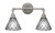 Toltec Lighting - 182-AS-9185 - Two Light Bath Bar - Vintage - Aged Silver