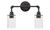 Toltec Lighting - 182-DG-300 - Two Light Bath Bar - Vintage - Dark Granite
