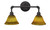 Toltec Lighting - 182-DG-454 - Two Light Bath Bar - Vintage - Dark Granite