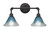 Toltec Lighting - 182-DG-458 - Two Light Bath Bar - Vintage - Dark Granite