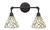 Toltec Lighting - 182-DG-9115 - Two Light Bath Bar - Vintage - Dark Granite