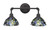 Toltec Lighting - 182-DG-9955 - Two Light Bath Bar - Vintage - Dark Granite
