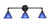Toltec Lighting - 183-DG-4155 - Three Light Bath Bar - Vintage - Dark Granite