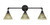 Toltec Lighting - 183-DG-7185 - Three Light Bath Bar - Vintage - Dark Granite