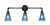 Toltec Lighting - 183-DG-725 - Three Light Bath Bar - Vintage - Dark Granite