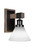 Toltec Lighting - 1841-MBDW-312 - One Light Wall Sconce - Tacoma - Matte Black & Painted Distressed Wood-look