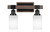 Toltec Lighting - 1842-MBDW-310 - Two Light Bath Bar - Tacoma - Matte Black & Painted Distressed Wood-look Metal