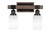 Toltec Lighting - 1842-MBDW-4061 - Two Light Bath Bar - Tacoma - Matte Black & Painted Distressed Wood-look Metal
