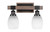 Toltec Lighting - 1842-MBDW-615 - Two Light Bath Bar - Tacoma - Matte Black & Painted Distressed Wood-look Metal