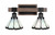 Toltec Lighting - 1842-MBDW-9125 - Two Light Bath Bar - Tacoma - Matte Black & Painted Distressed Wood-look Metal