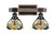 Toltec Lighting - 1842-MBDW-9365 - Two Light Bath Bar - Tacoma - Matte Black & Painted Distressed Wood-look Metal