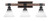 Toltec Lighting - 1843-MBDW-312 - Three Light Bath Bar - Tacoma - Matte Black & Painted Distressed Wood-look Metal