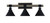 Toltec Lighting - 1843-MBDW-421-MB - Three Light Bath Bar - Tacoma - Matte Black & Painted Distressed Wood-look Metal