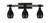 Toltec Lighting - 1843-MBDW-426-MB - Three Light Bath Bar - Tacoma - Matte Black & Painted Distressed Wood-look Metal