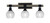 Toltec Lighting - 1843-MBDW-5110 - Three Light Bath Bar - Tacoma - Matte Black & Painted Distressed Wood-look Metal