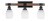 Toltec Lighting - 1843-MBDW-615 - Three Light Bath Bar - Tacoma - Matte Black & Painted Distressed Wood-look Metal