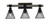 Toltec Lighting - 1843-MBDW-805-MB - Three Light Bath Bar - Tacoma - Matte Black & Painted Distressed Wood-look Metal