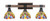 Toltec Lighting - 1843-MBDW-9445 - Three Light Bath Bar - Tacoma - Matte Black & Painted Distressed Wood-look Metal